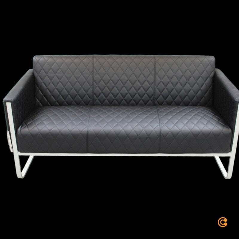 Hjh Office Loungesofa ARUBA STEP Gestell lichtgrau Kunstleder SIEHE TEXT/FOTO - 4260284084066
