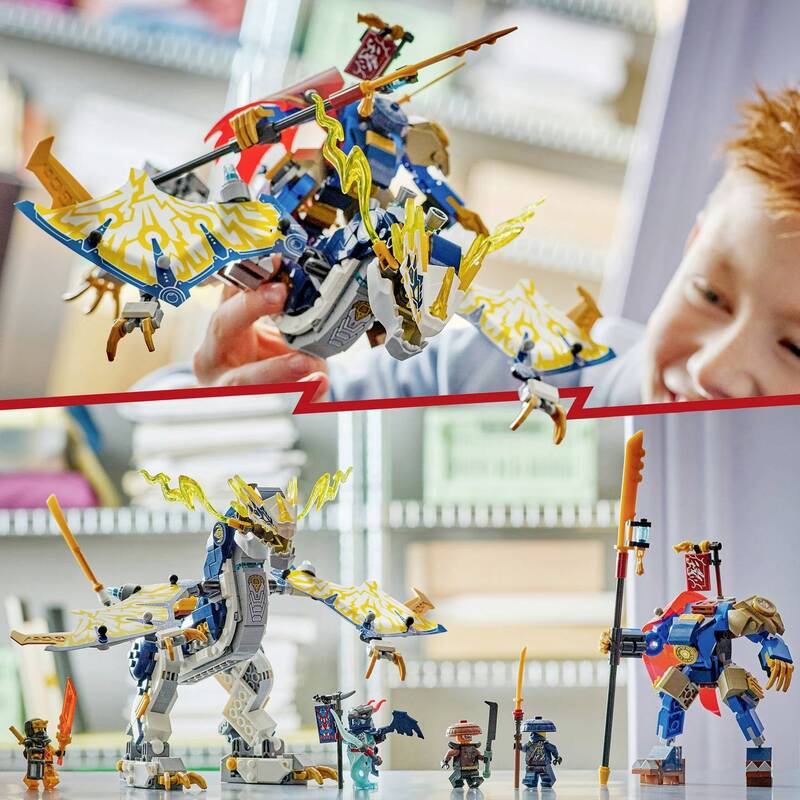 LEGO NINJAGO Spielzeugmech Roboter Drache Rogues Mech Drachenreiter Ninja Set - 5702017929194
