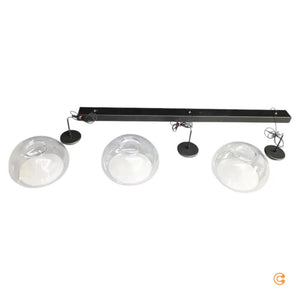 B-Ware FABAS LUCE LED-Hängeleuchte Pendelleuchte Brena transparent 3-flg. dimmbar CCT