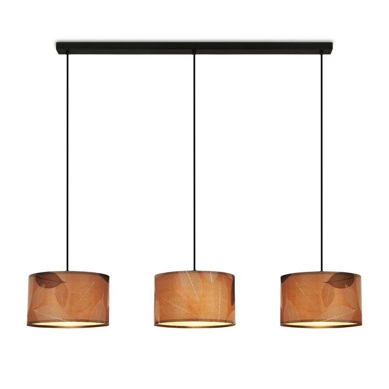 Briloner Pendelleuchte Hängeleuchte Mata LED 3-flammig Blätterdekor Boho-Stil - 4002707463276