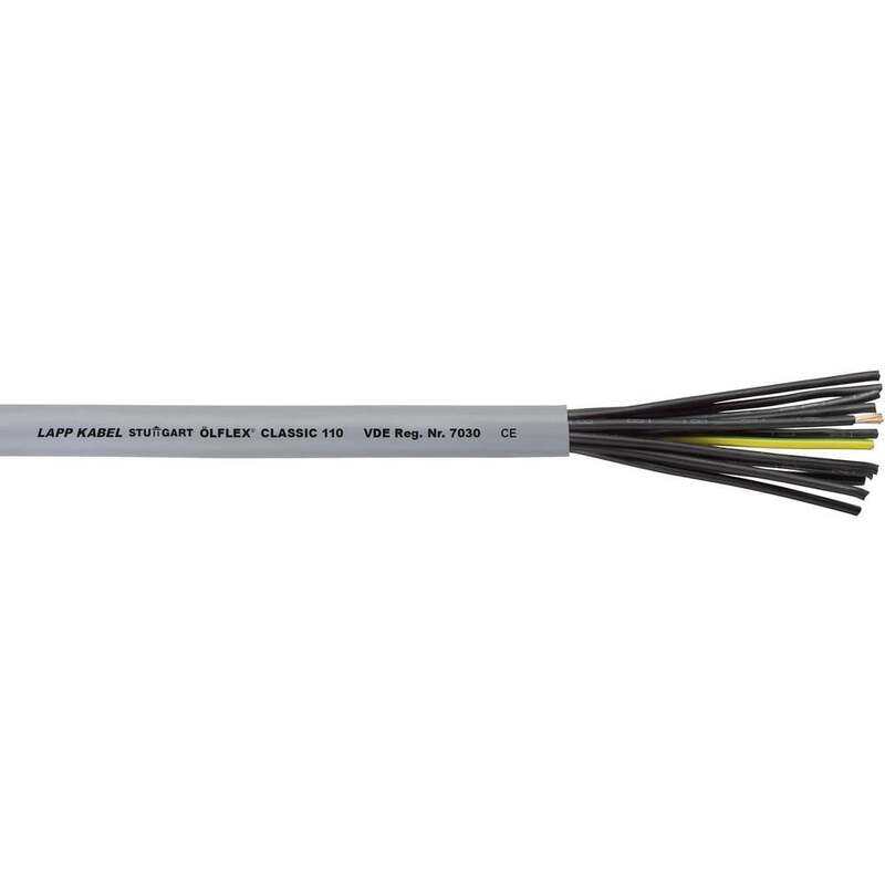 LAPP Steuerleitung Steuerkabel ÖLFLEX CLASSIC 110 18 G 1 mm² Grau 1 m 7 STÜCK - 2050000192241