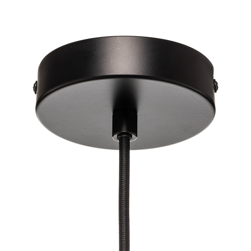 Lucande Hängelampe Hängeleuchte Bassiola LED Pendelleuchte dimmbar schwarz - 4251911756883