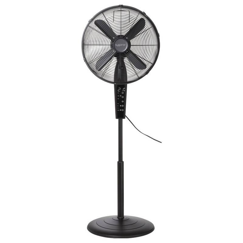 Sygonix Standventilator Ventilator höhenverstellbar mit Fernbedienung schwarz - 4064161489438