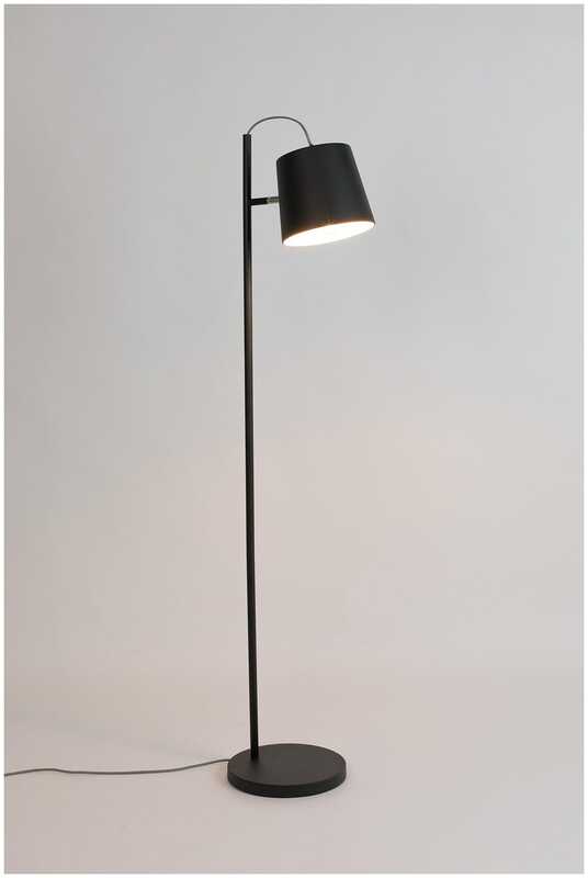 Zuiver Stehleuchte Lampe BUCKLE HEAD schwarz höhenverstellbar Fußschalter 150 cm - 8718548006324