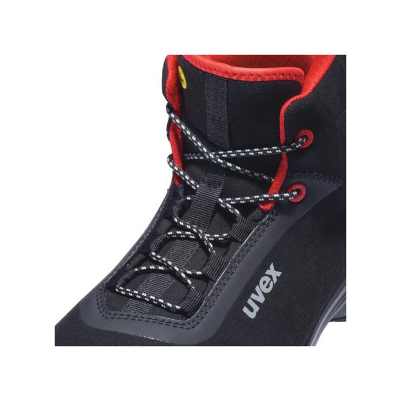 Uvex Stiefel Sicherheitsschuh G2 S3 Herren Damen Weite 14 Gr. 41 schwarz rot - 4031101837574