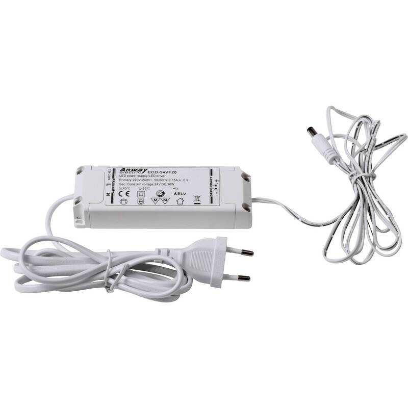Heitronic EVG Vorschaltgerät 20W EEK A-G für LED mit Zugentlastung 230V 24V - 4002940201550