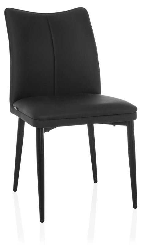 hjh LIVING Esszimmerstuhl VISETO Kunstleder schwarz höhenverstellbar - 4064323107392