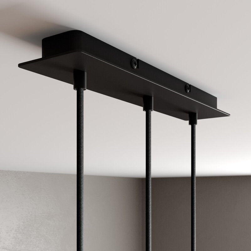 Arcchio Pendelleuchte Hängelampe LED Franka schwarz Aluminium lang - 4251096568653