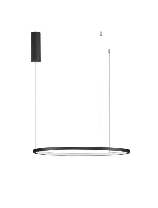 Nova Luce Pendelleuchte Hängeleuchte LED TARQUIN Schwarz Warmweiß dimmbar 60 cm - 5212017438263