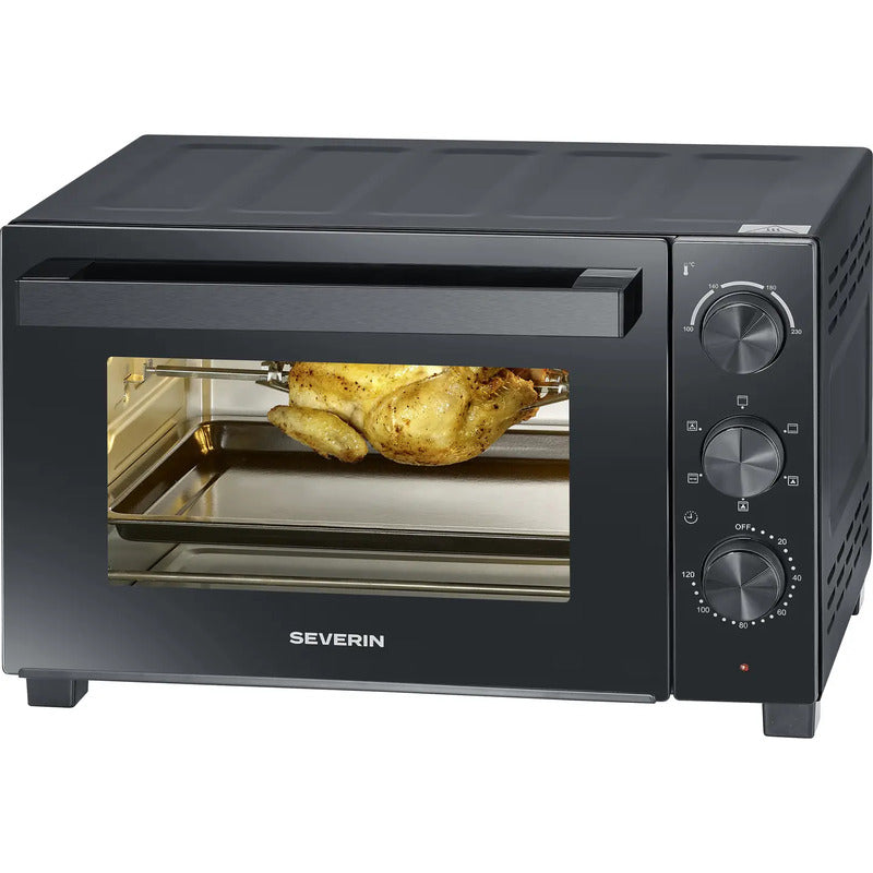 Severin Minibackofen 30l Heißluftofen Grillofen mit Timer und Oberhitze 1600W - 4008146048746