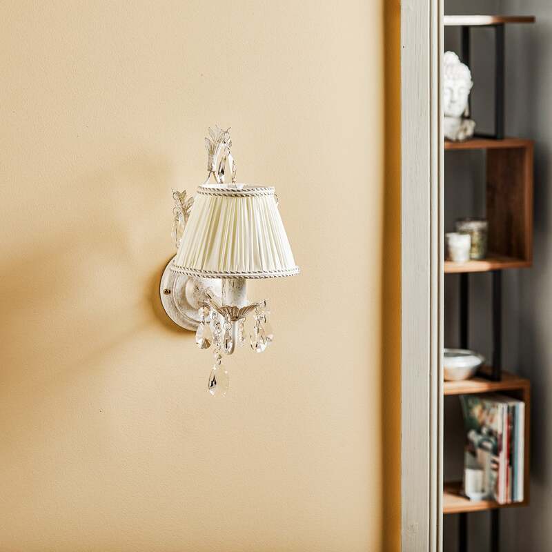 Euluna Wandleuchte Karen Wandlampe Wandlicht Leuchte Lampe einflammig elfenbein - 8030626518506