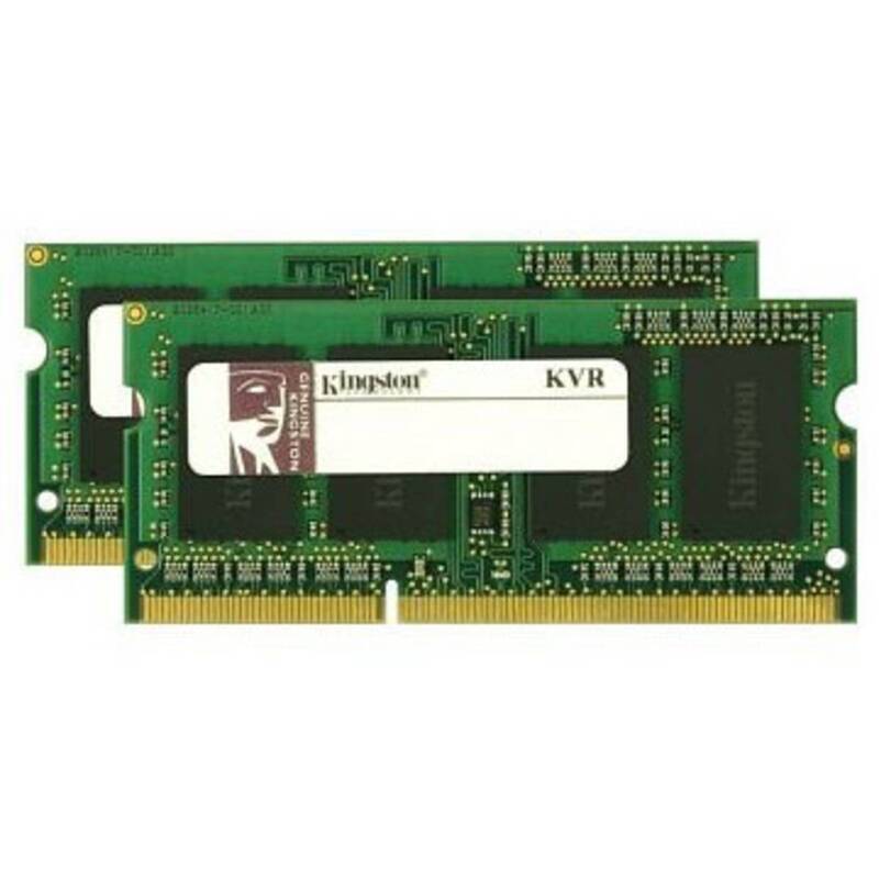 Kingston Laptop-Arbeitsspeicher Kit KVR13S9S8K2/8 8GB 2 x 4GB DDR3-RAM 1333 MHz - 0740617217759