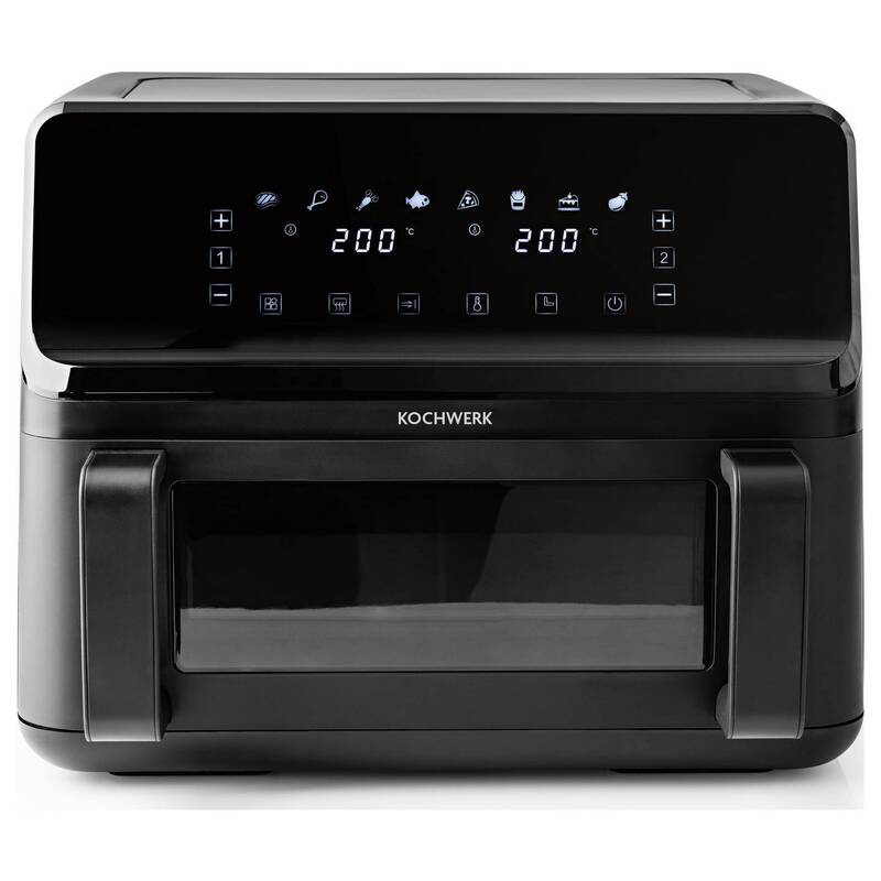 Rachs Kochwerk Heißluftfritteuse 9l Fritteuse Airfryer 2 Kammern 60 Min Timer - 4067522062240