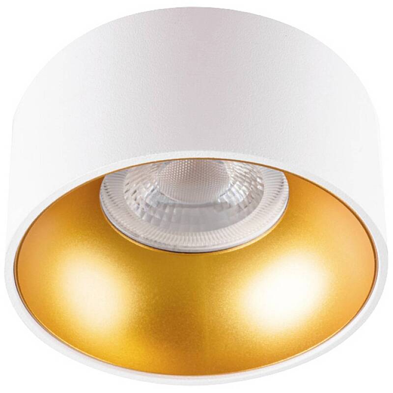 Kanlux Deckenleuchte MINI RITI GU10 LED Lampe Leuchte dimmbar gold Ø 85 mm weiß - 5905339275769