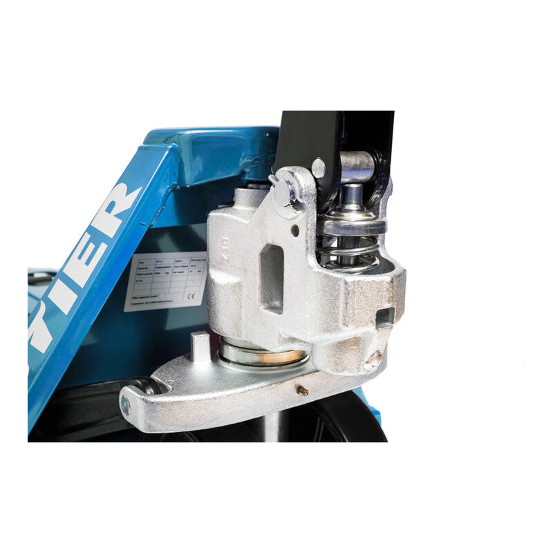 STIER Gabelhubwagen Tragkraft 2500kg Handgabelwagen Nylon-Reifen blau 1150mm - 4260439008527