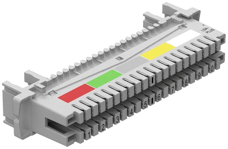 OBO Bettermann 5084008 Anschlussleiste LSA-A-LEI 10Doppeladern Steckverbinder - 4012195525134