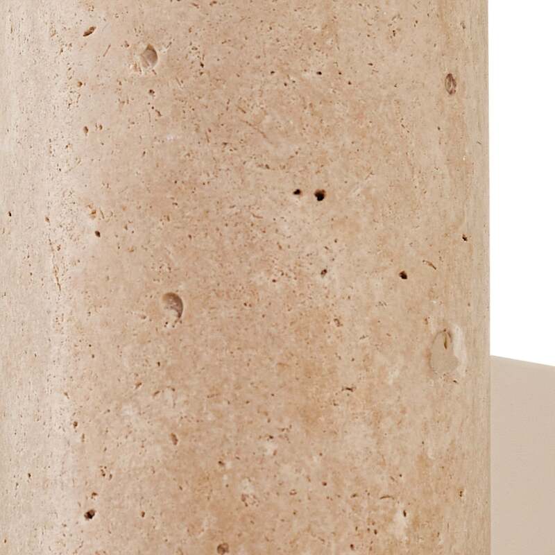 Lucande Wandleuchte Tavira Travertin Beige Up Down dimmbar 7x23x11 cm - 4255830902192