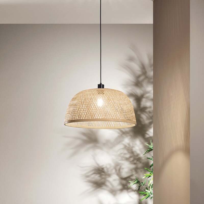 Luce Ambiente Design Pendellampe Hängeleuchte Bamboo LED Lampe dimmbar braun - 8031414932030