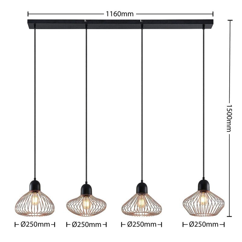 Lindby Raelyn Hängeleuchte Hängelampe Leuchte Lampe Pendelleuchte Licht - 4251911738001