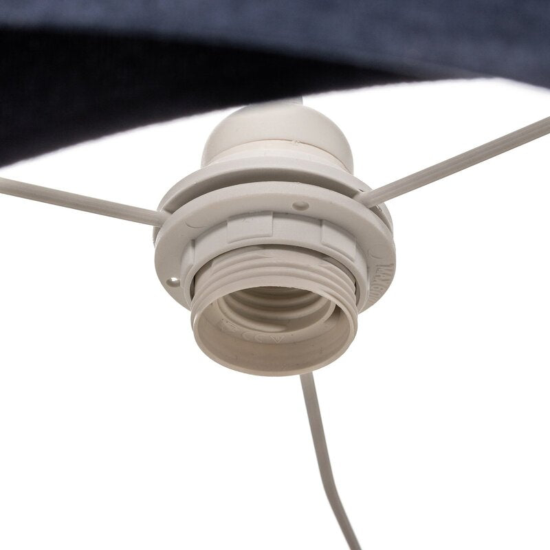 Hängeleuchte Pendelleuchte Vivien blau/silber Velours Deckenlampe Kunststoff - 5906742040128