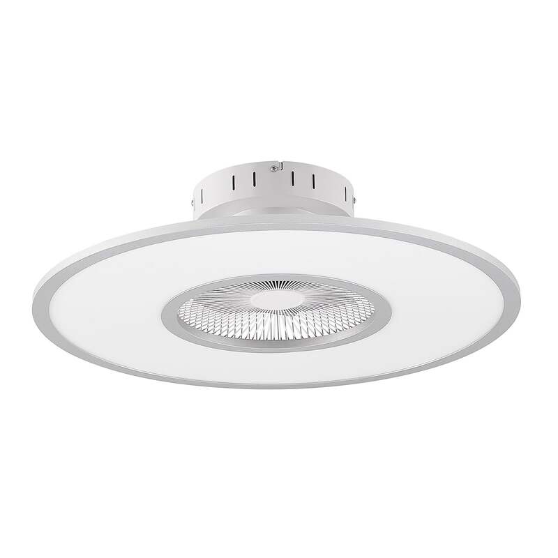 Lindby Deckenventilator Romea LED Ventilator Lampe dimmbar silber Ø60cm 16,5cm - 4251911750270