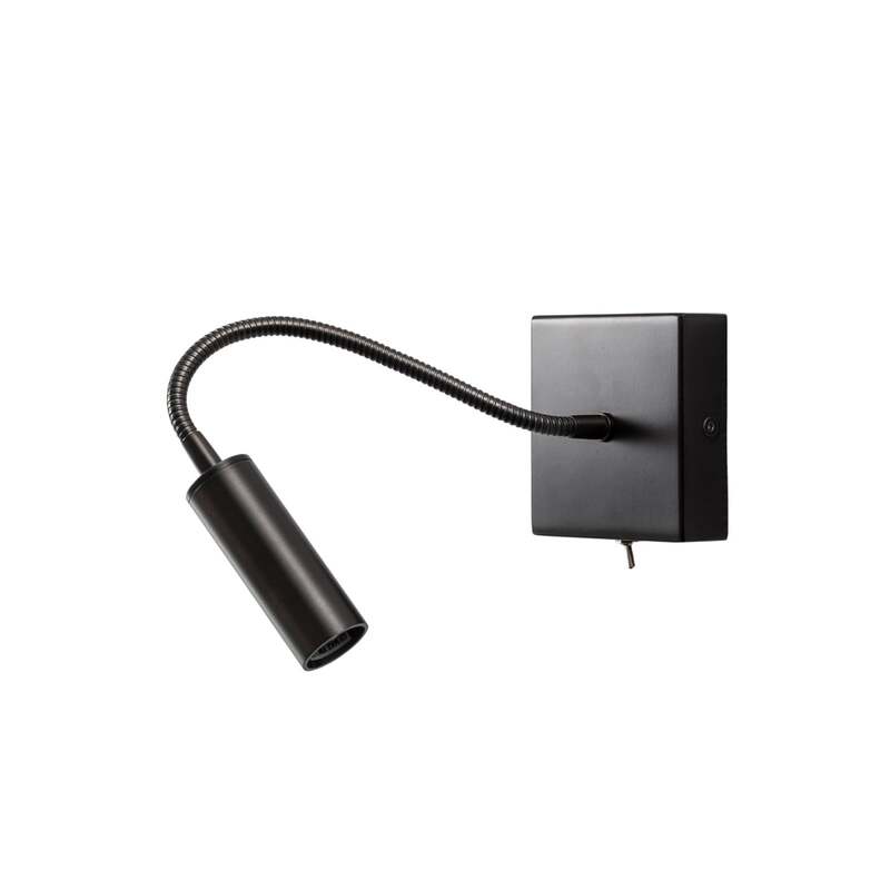 Argon Ojos Wandlampe Leselampe G9 anthrazit verstellbar 33 cm Stahl mit Schal483 - 5902553237702