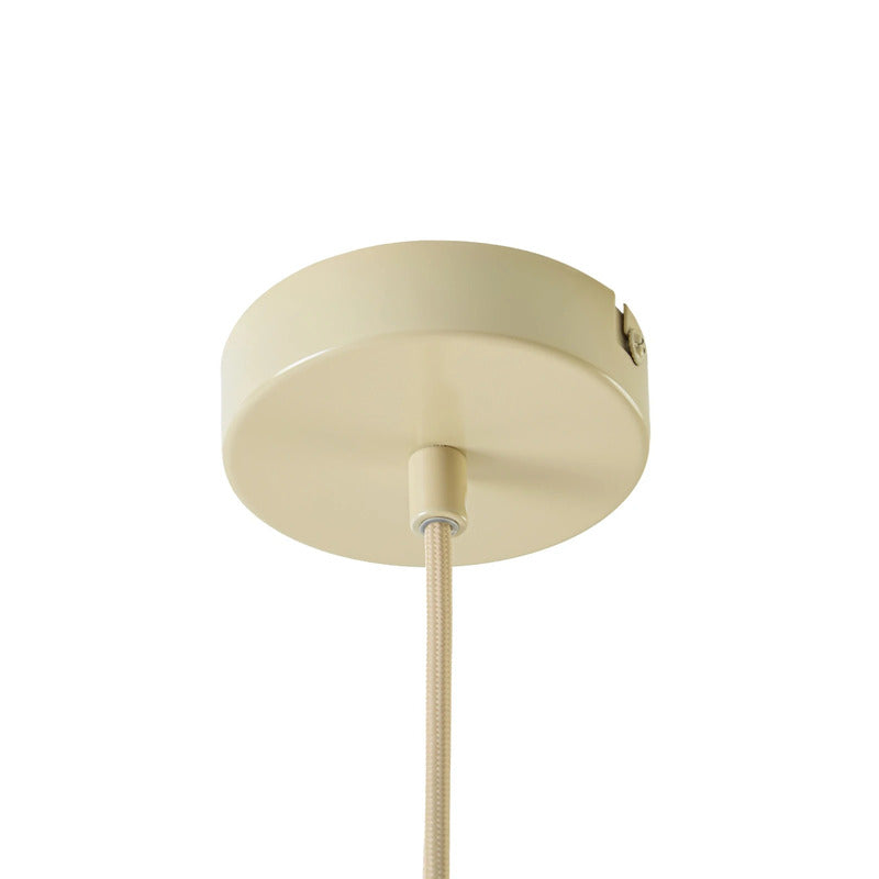 Lucande Hängeleuchte Eloise LED Pendelleuchte Lampe Textil E27 weiß Ø30cm - 4255830913549