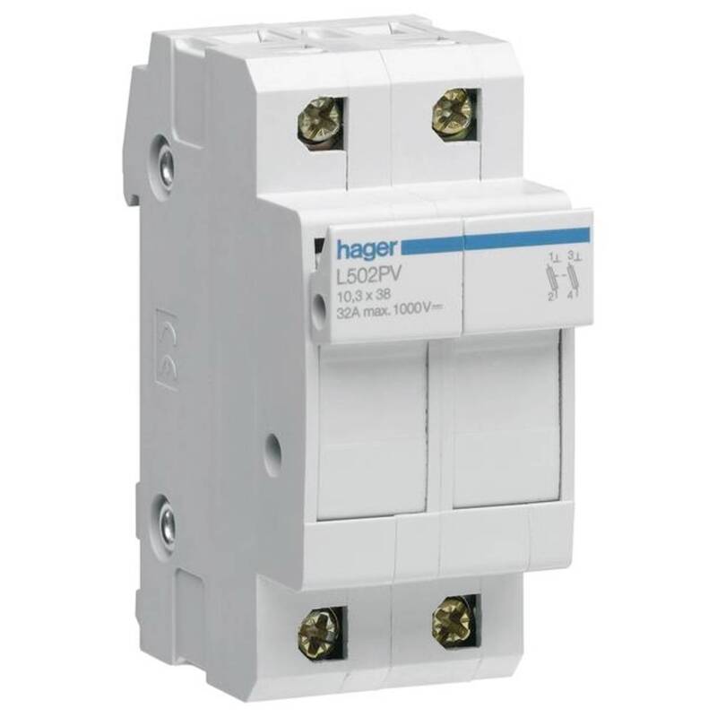 Hager L502PV 2-poliger DC-Sicherungstrennschalter 1 St. für elektrische Systeme - 3250614124822