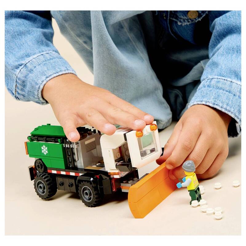 LEGO City Spielzeugauto Schneepflug Bauset Fahrzeug Minifigur Kinder Set - 5702018056592