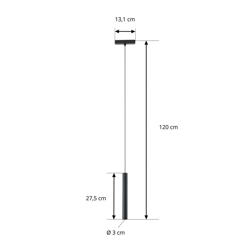Lindby Pendelleuchte Hängelampe LED Lumaro schwarz Schienensystem dimmbar - 4255830910241