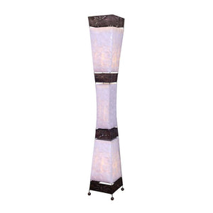 B-Ware Woru Adrian Floor Lamp, Capiz Shells, Height 150 Cm