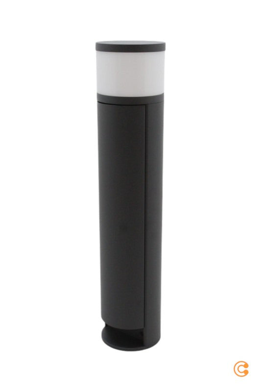 Deko-Light Steckdosensäule Energiesäule LED Leuchte dunkelgrau Aluminium IP44 - 4042943160225