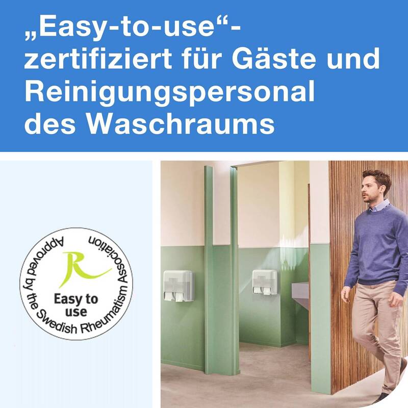 Tork T7-System Spender für 4 Rollen hülsenloses Toilettenpapier Weiß - 7322542403679