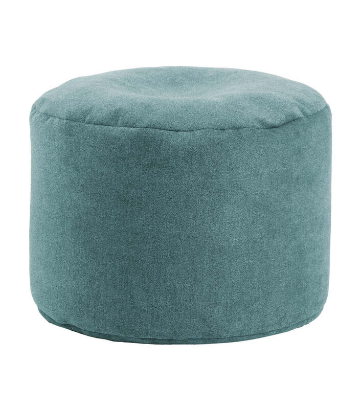mokebo Indoor Pouf Der Ruhepouf' leichter Hocker Sitzpouf Beistelltisch Petrol - 4260669187511