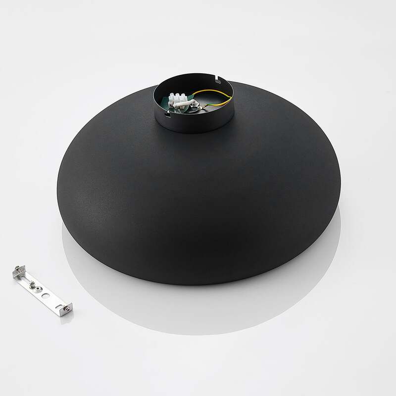 Lindby Deckenlampe Gerwina LED Lampe Leuchte dimmbar schwarz gold Ø40cm 1x60W - 4251096560619