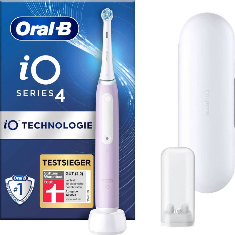 Oral-B iO Series 4 Elektrische Zahnbürste lavendel Zahnpflege Bluetooth Timer - 4210201415008