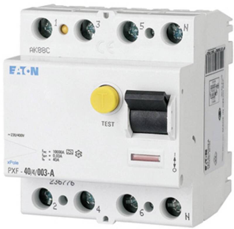 Eaton FI-Schutzschalter Fehlerstromschutz- Leitungsschutzschalter A 4polig 40552 - 4015082367763