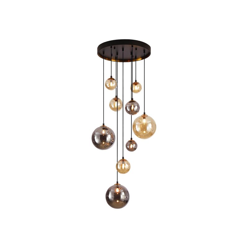 Schuller Valencia Hängeleuchte Pendelleuchte Leuchte amber smoke Ø 55 cm - 8435435333348