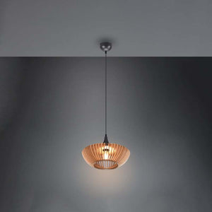 B-Ware TRIO LIGHTING Hängelampe Hängeleuchte Colino LED Pendelleuchte dimmbar Holz hell