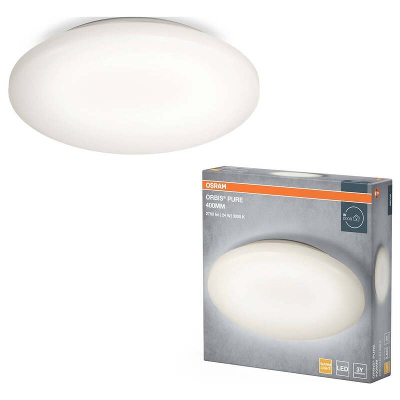 OSRAM Orbis Pure 400mm LED Leuchte 24W 3000K Warmweiß Aluminium Weiß - 4099854450044
