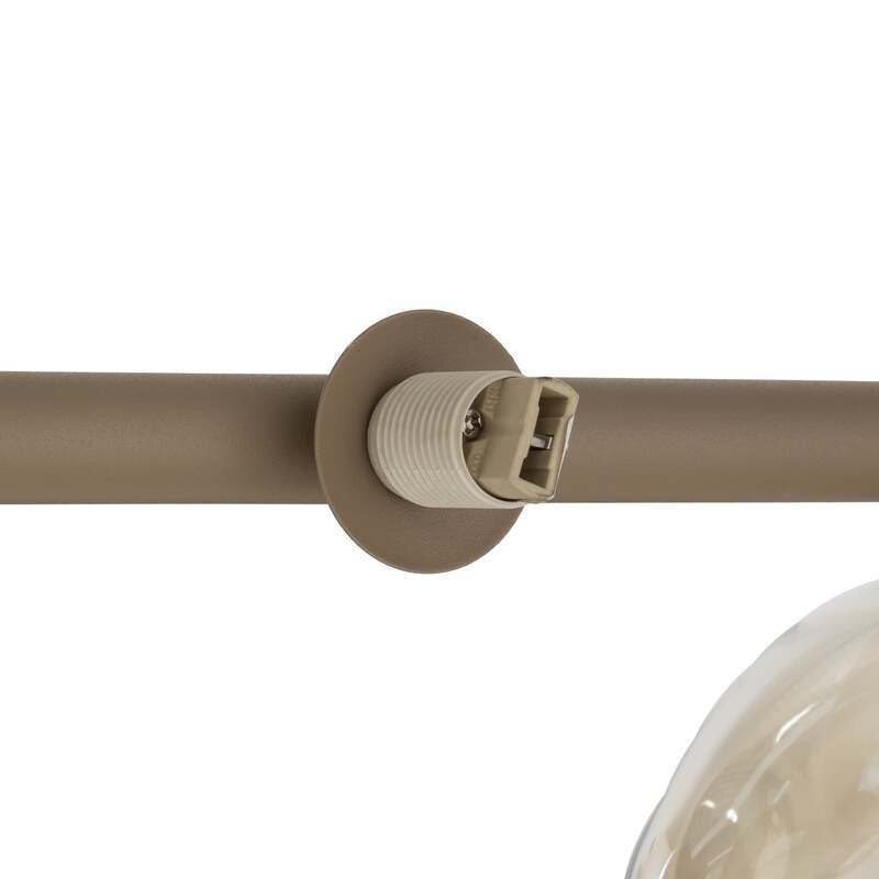 TK-Lighting Hängeleuchte Lava LED Pendelleuchte 9-flammig dimmbar beige 116x33cm - 5906135111107