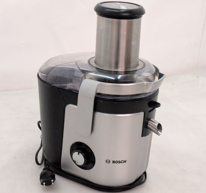 Bosch Entsafter MES4010 1200W Saftpresse Küchenmaschine Silber 3l effizient - 4242002770062