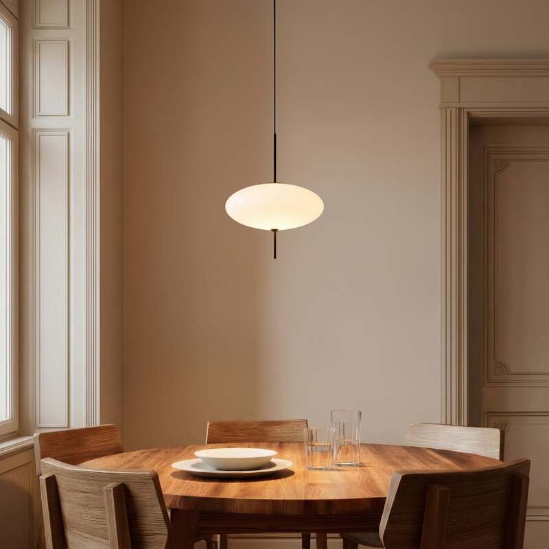 Lindby Hängeleuchte Hikari LED Pendelleuchte Lampe dimmbar weiß Ø30cm 12,5cm - 4255830911132
