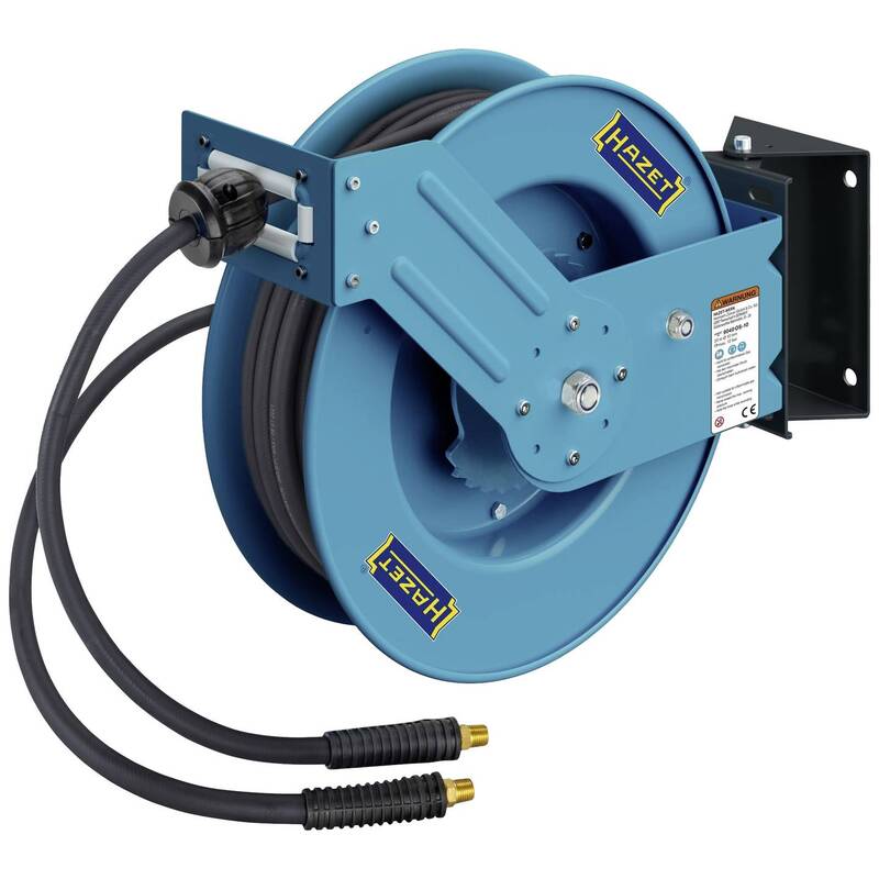 Hazet OFFENER SCHLAUCHAUFROLLER 9040OS-10 20m 12bar Wandbefestigung - 4000896252602