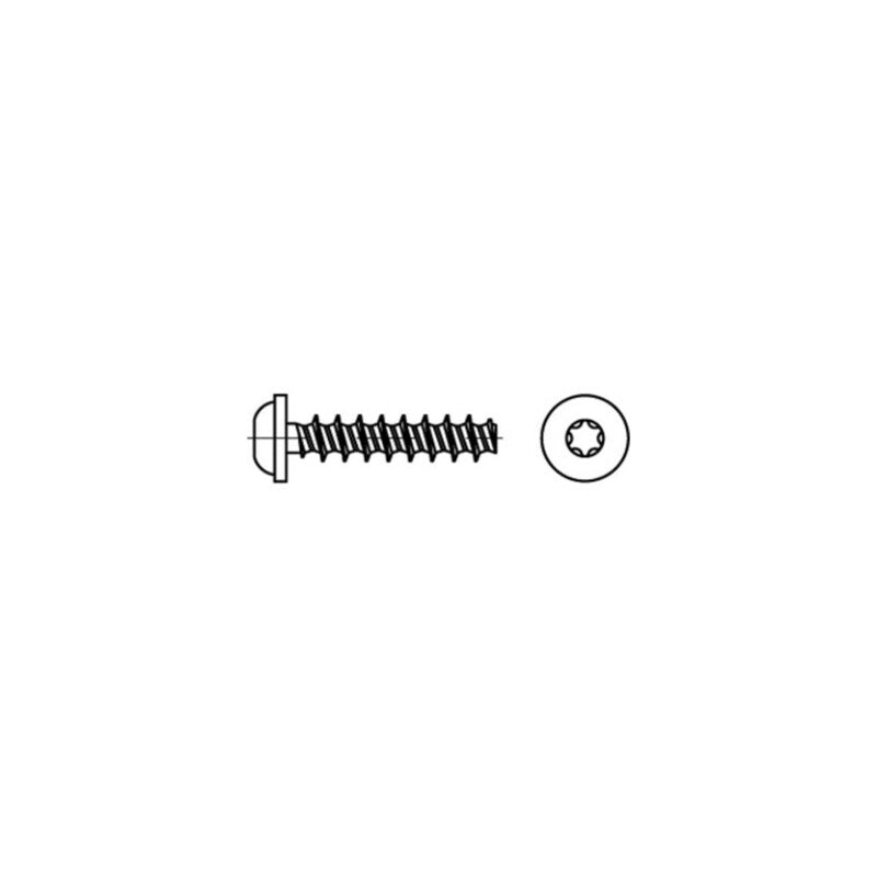Gewindeschraube Schrauben RST-ISR 2,5x8mm T6 Stahl galvanisch 1000 Stück - 4043952787014