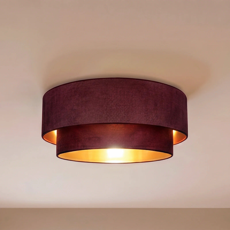 DUOLLA Deckenlampe Boho Hängelampe Ø60cm E27 LED dunkelrot gold Lampe Leuchte - 5905399755751