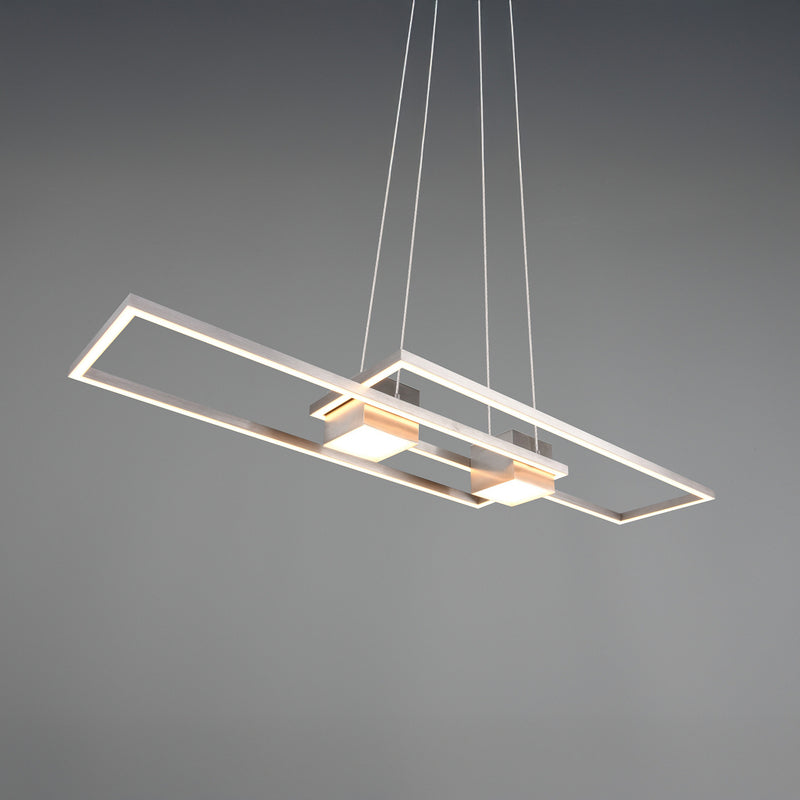 TRIO LIGHTING Hängelampe Pendelleuchte Albany LED dimmbar nickel 100x28cm - 4017807610321
