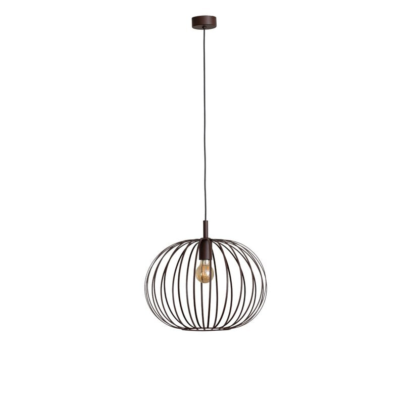Argon Pendelleuchte Hängelampe Valor dunkelbraun Stahl Ø 40 cm E27 dimmbar - 5902553234220