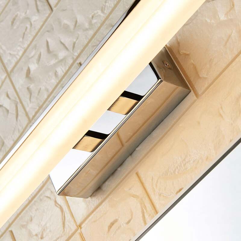 Lucande Wandleuchte LED Spiegelleuchte Julie Lampe Badezimmer chrom 75cm IP44 - 4251096530520