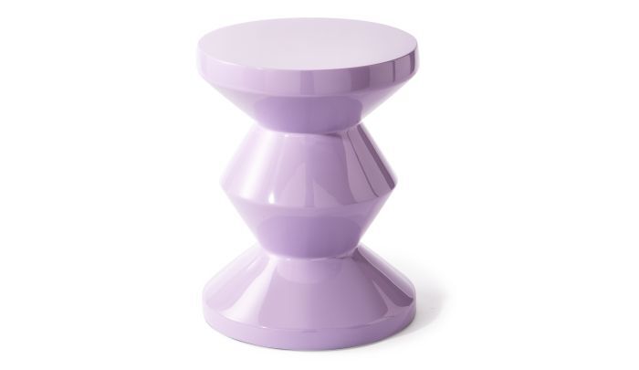 Pols Potten Zig Zag Hocker Sitzhocker Dekohocker Design Tritthocker lila flieder - 8718142068612